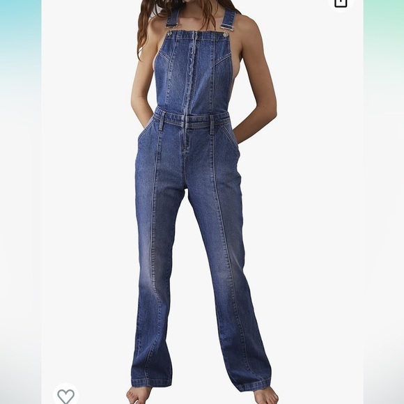 Free People Pants - NWT Free People Camilla Slim Boot Overalls for Women medium